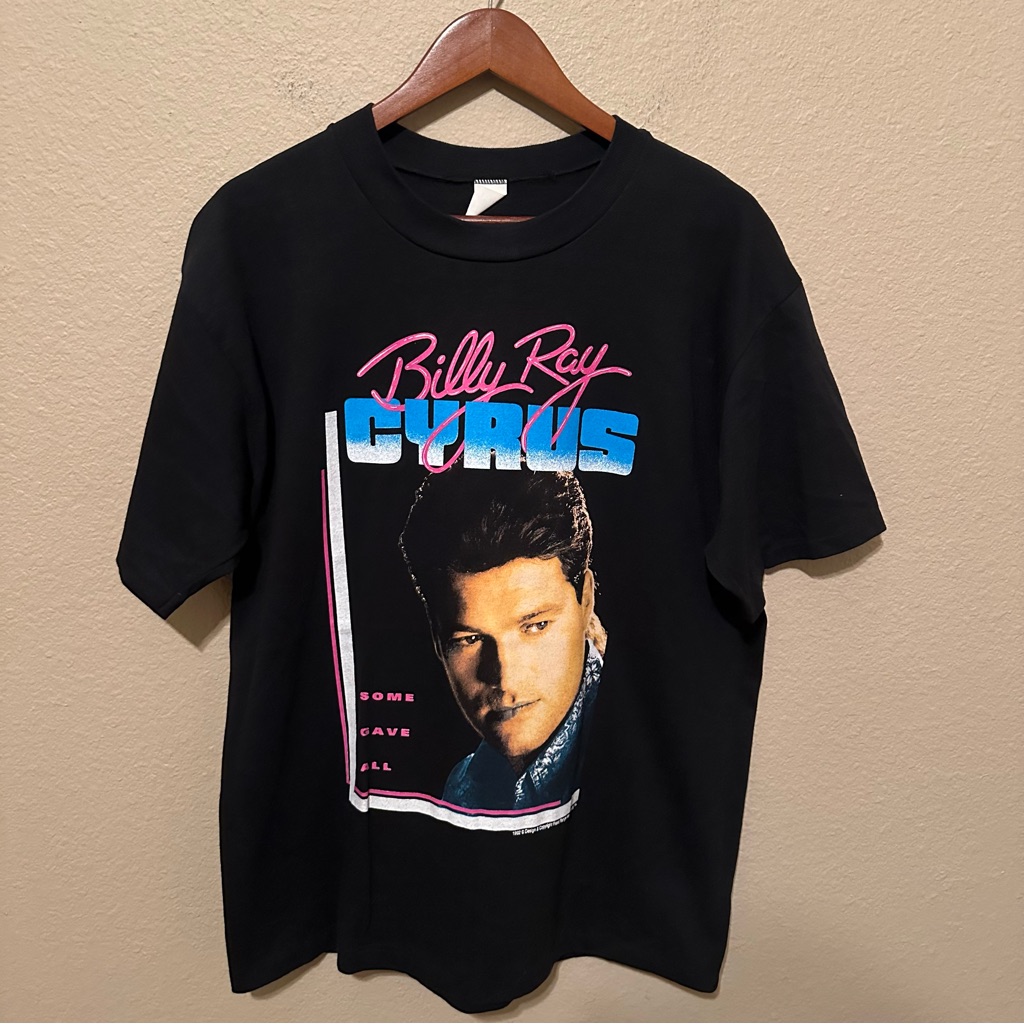 Vintage Billy Ray Cyrus Achy Breaky Heart Tour Single Stitch Concert TShirt